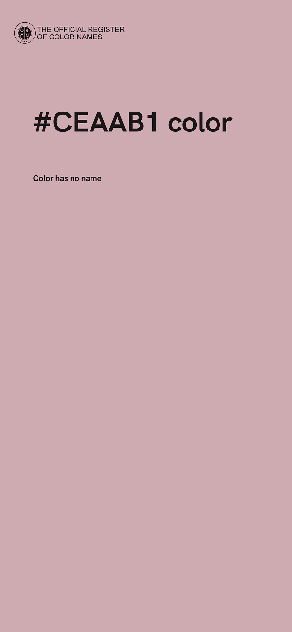 #CEAAB1 color image