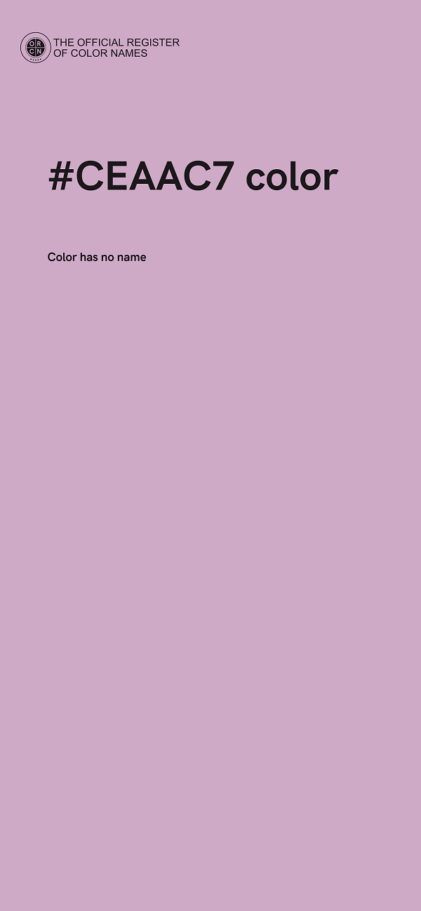 #CEAAC7 color image