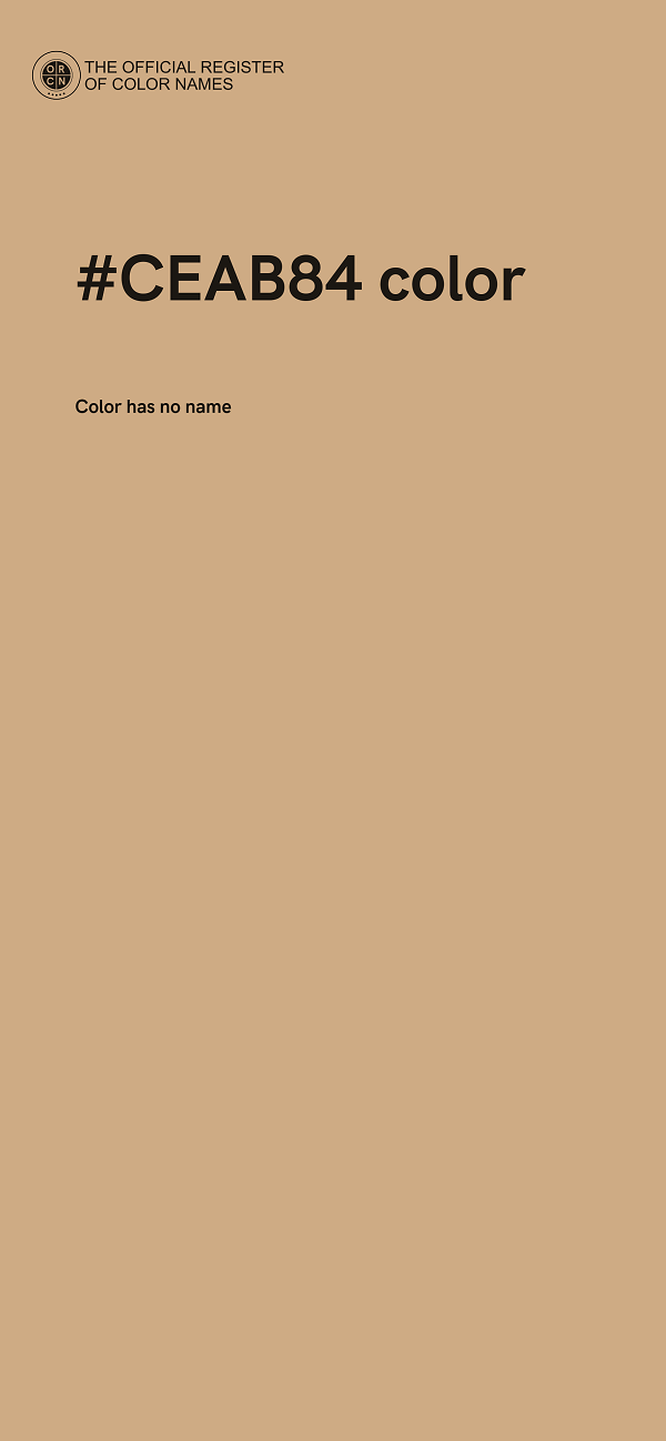 #CEAB84 color image