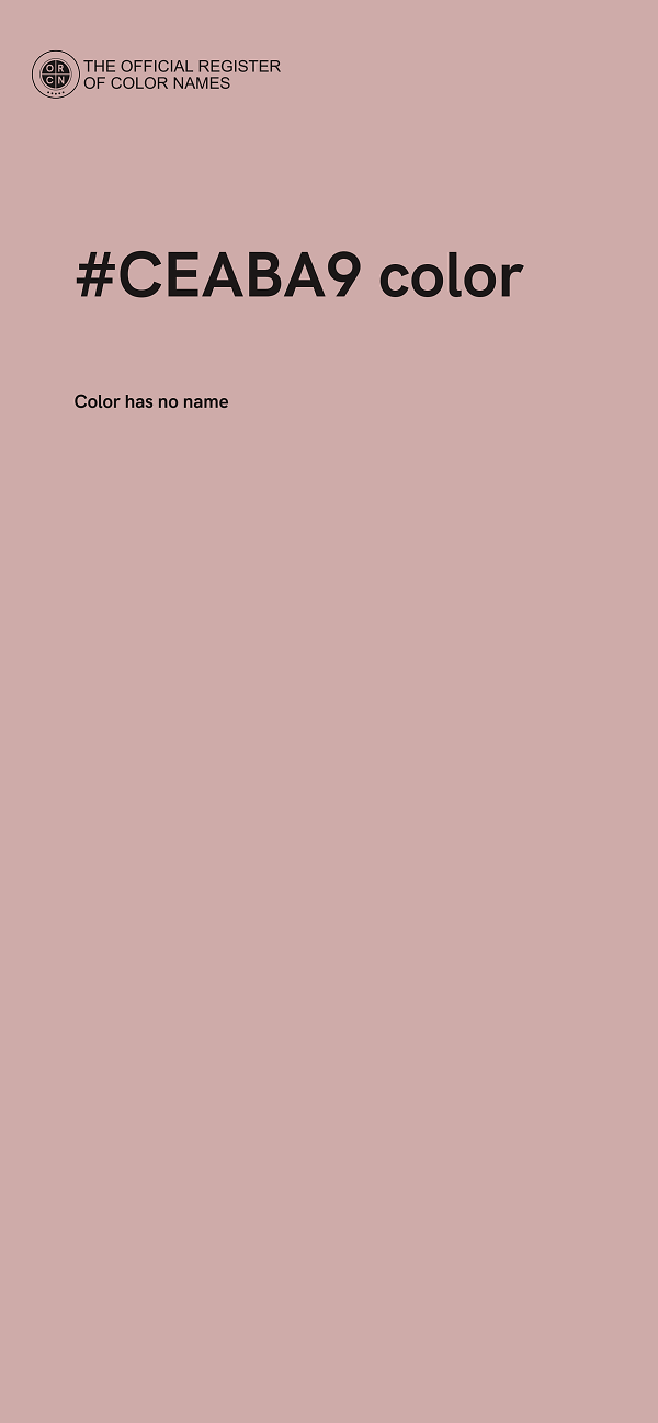 #CEABA9 color image