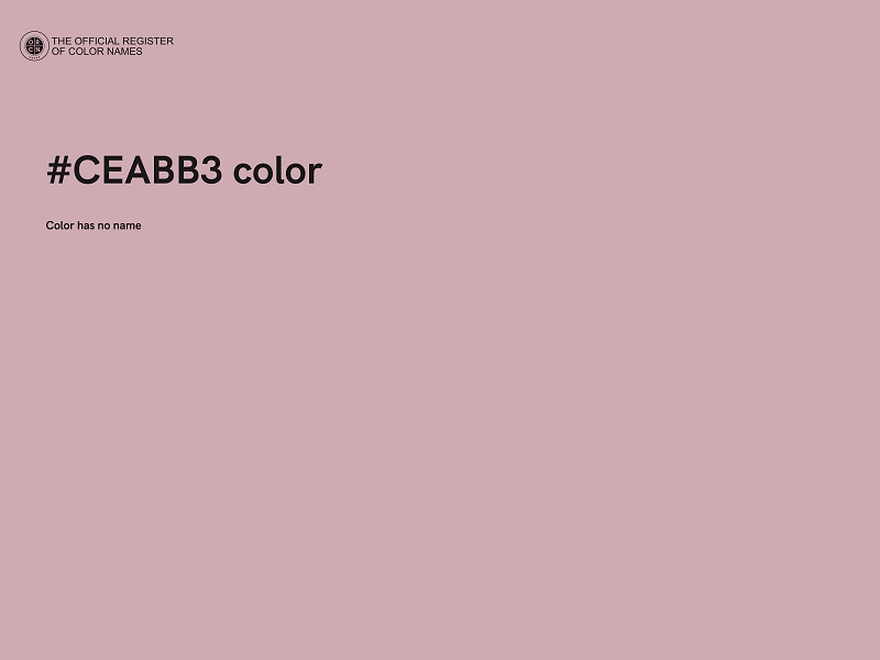 #CEABB3 color image