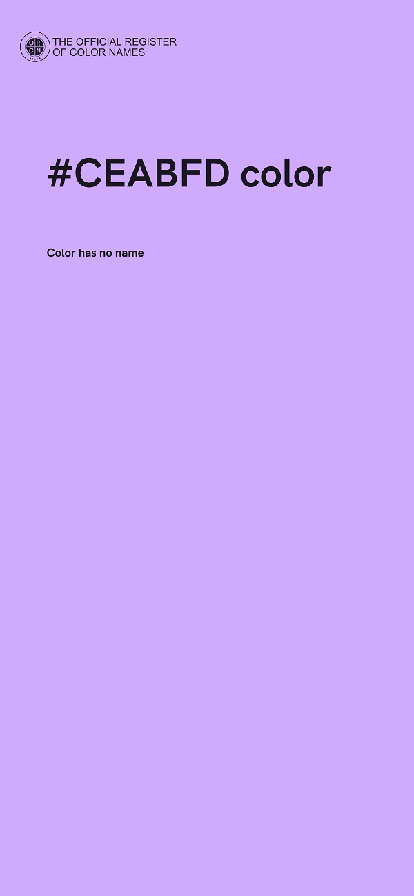 #CEABFD color image