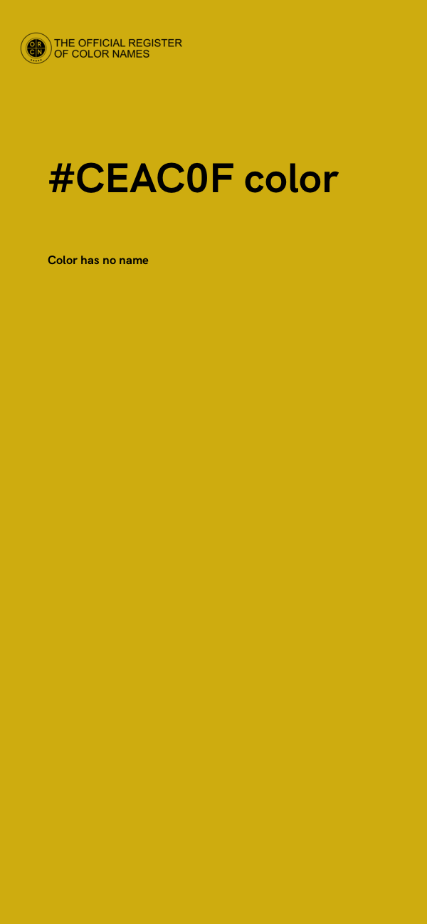 #CEAC0F color image