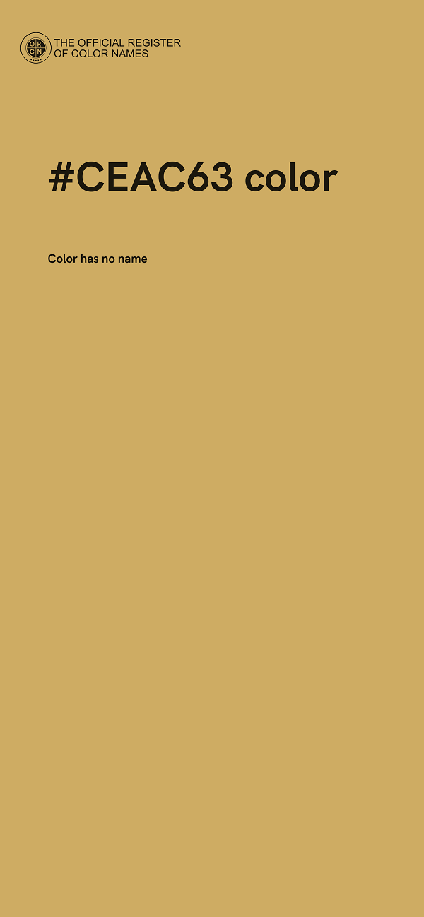 #CEAC63 color image