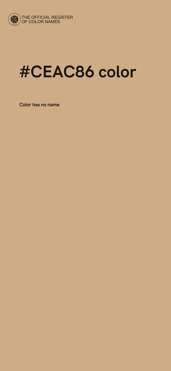 #CEAC86 color image