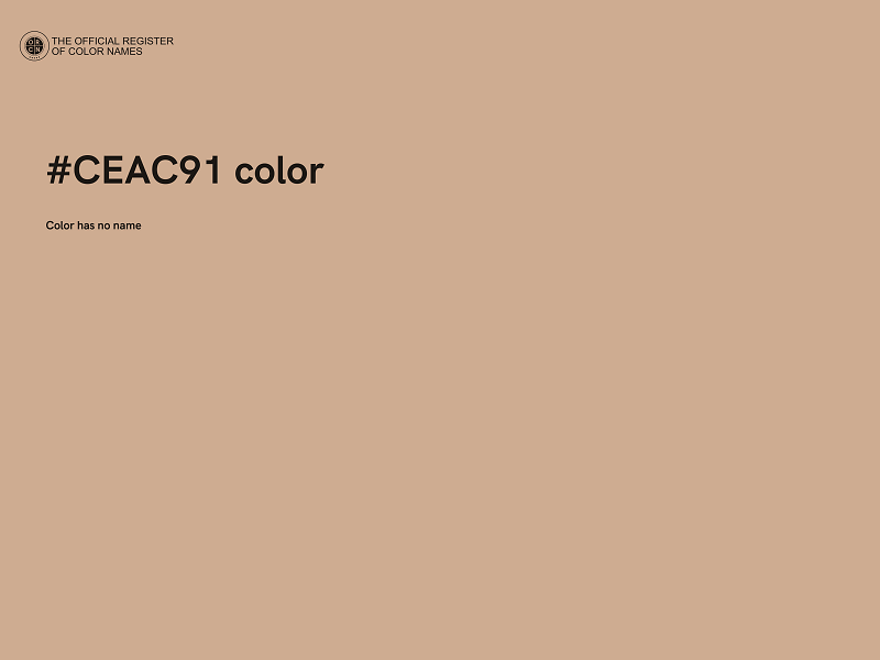 #CEAC91 color image