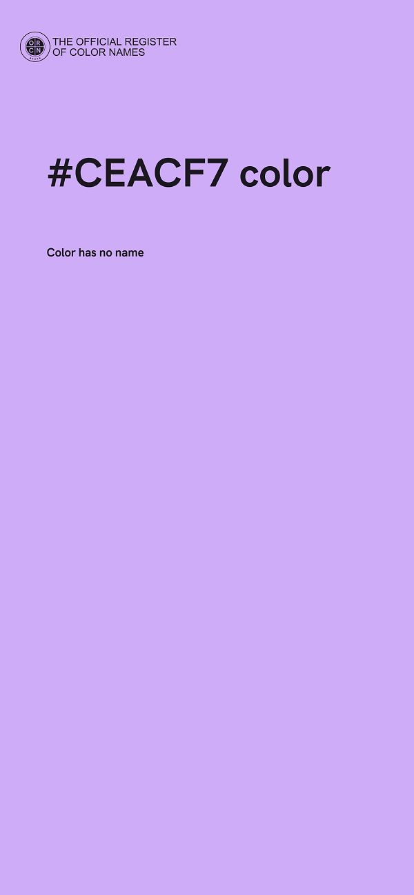 #CEACF7 color image
