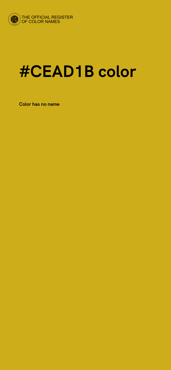 #CEAD1B color image