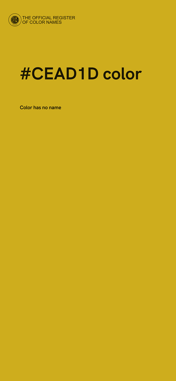 #CEAD1D color image