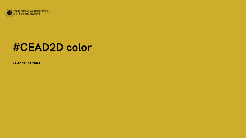 #CEAD2D color image