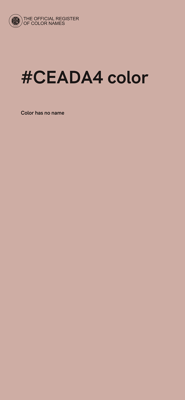 #CEADA4 color image
