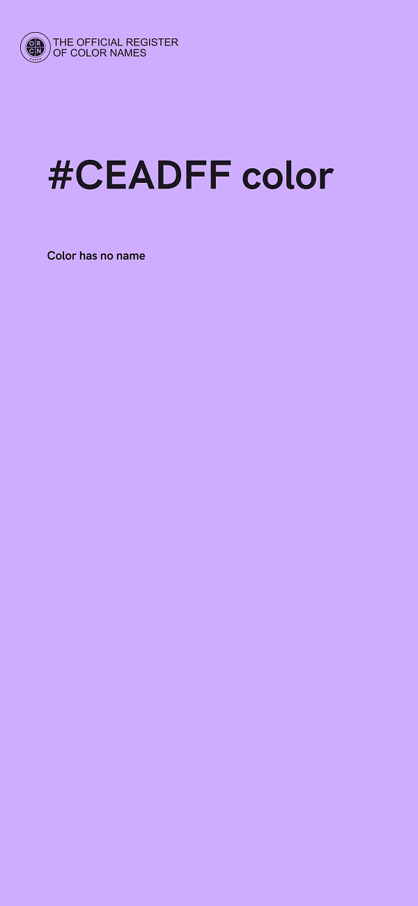 #CEADFF color image