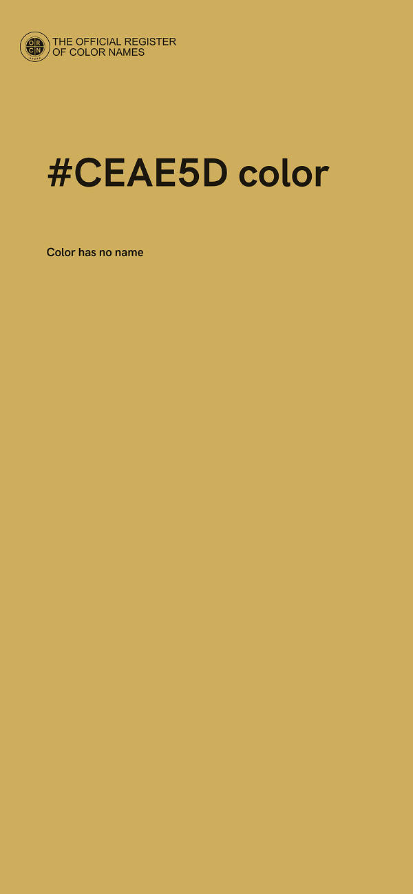 #CEAE5D color image
