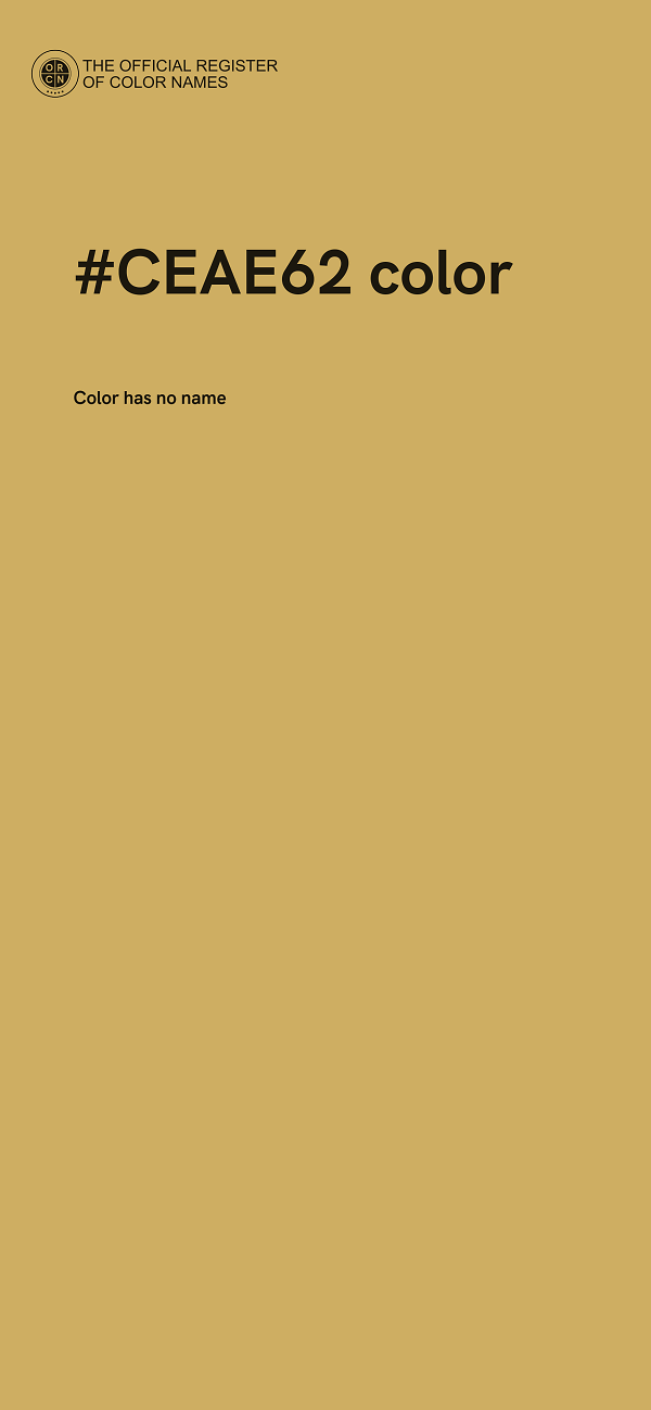 #CEAE62 color image