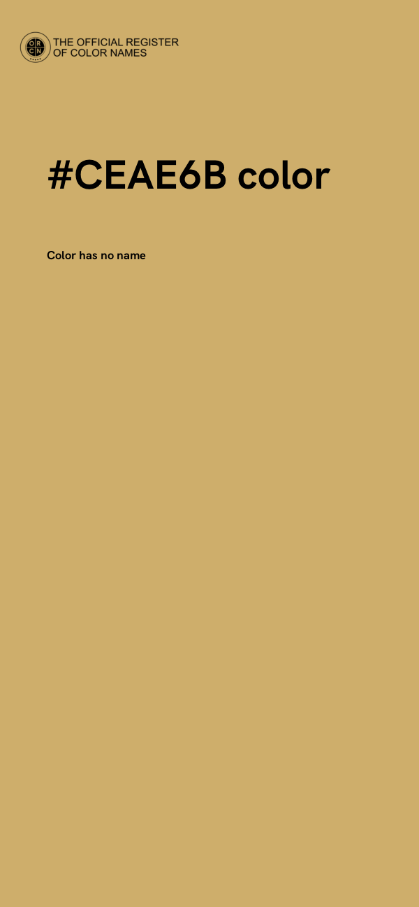 #CEAE6B color image