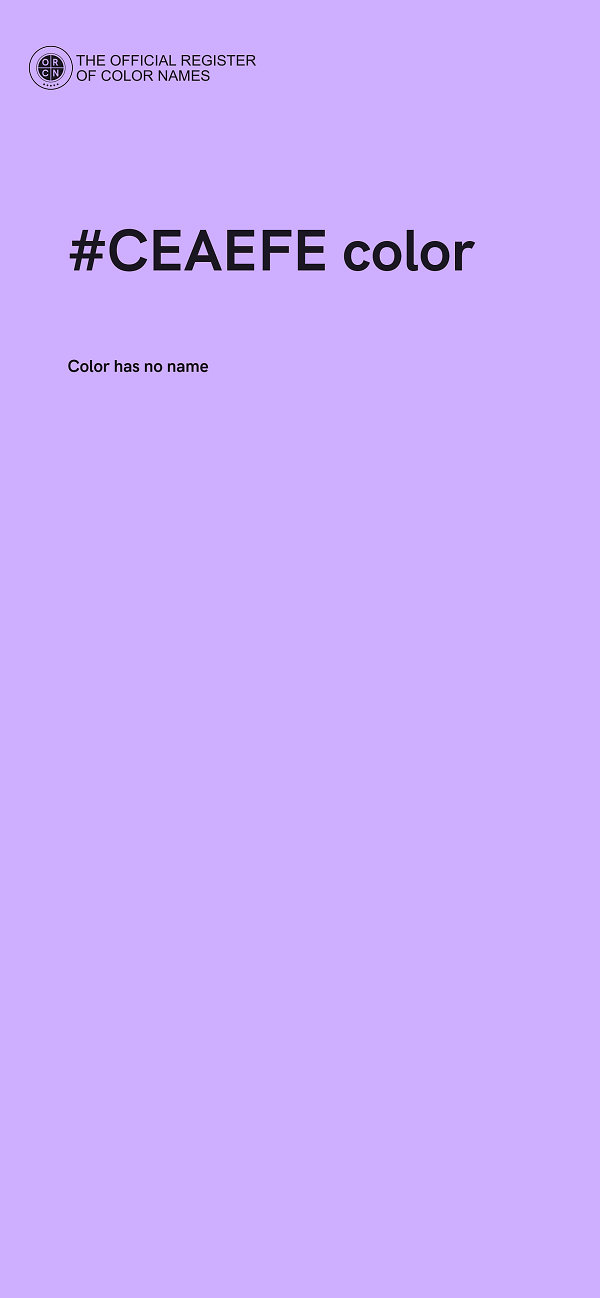 #CEAEFE color image