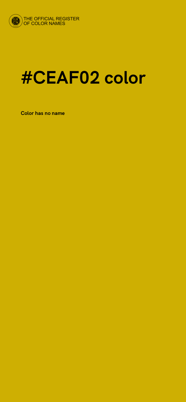 #CEAF02 color image