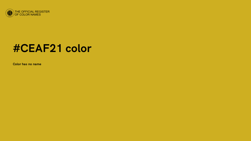 #CEAF21 color image