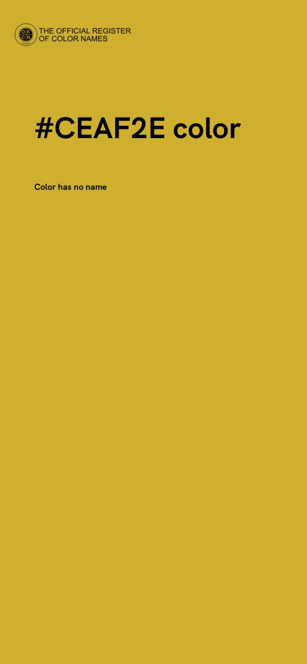 #CEAF2E color image