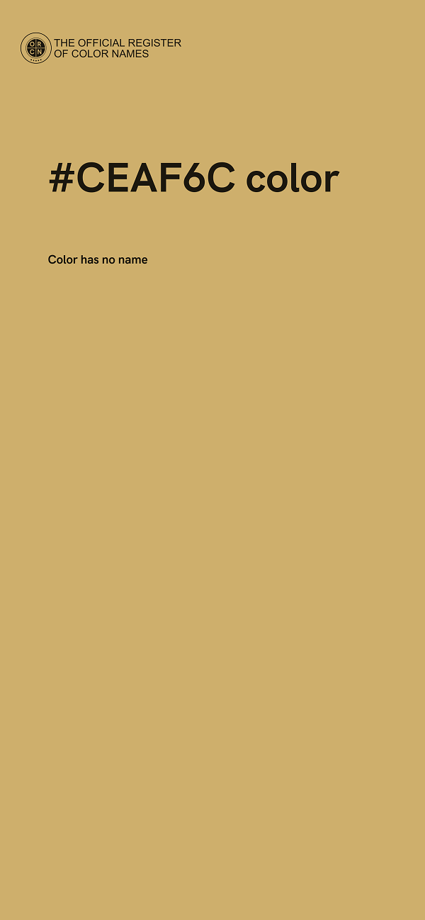 #CEAF6C color image