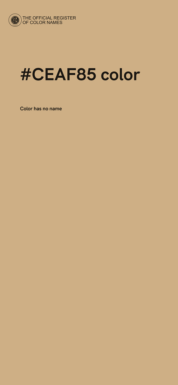 #CEAF85 color image