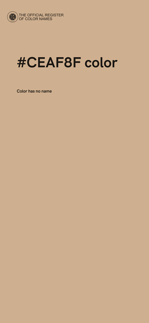 #CEAF8F color image