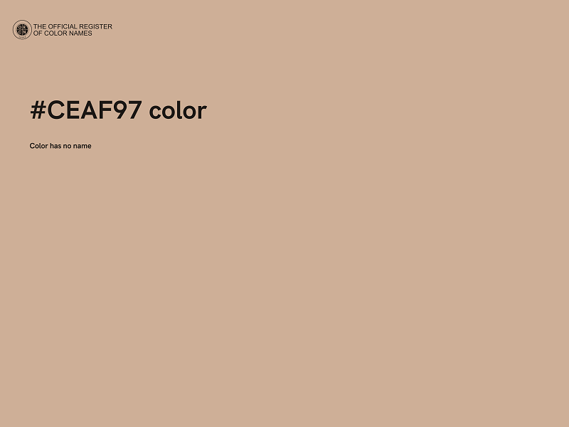 #CEAF97 color image