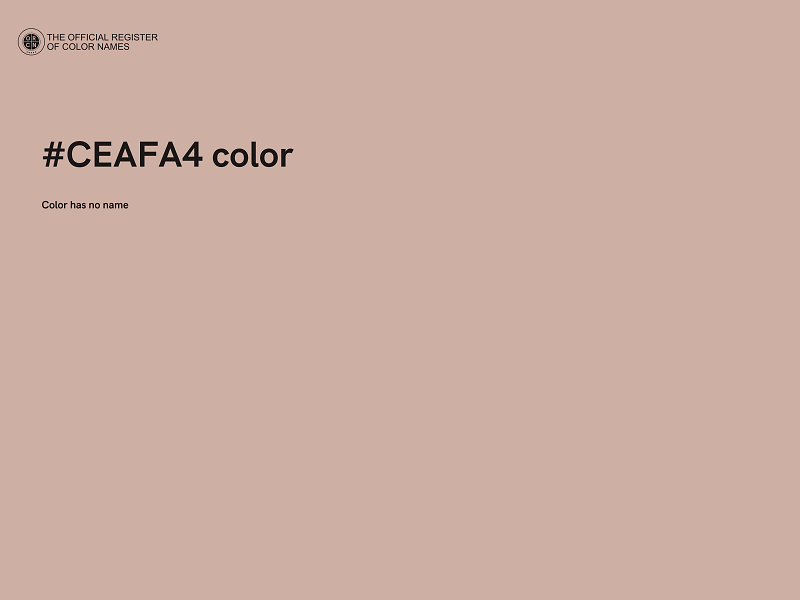 #CEAFA4 color image