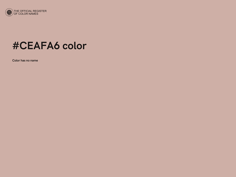 #CEAFA6 color image