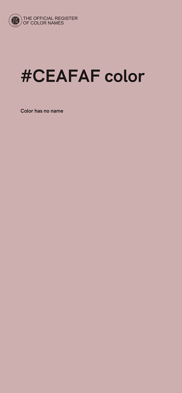 #CEAFAF color image