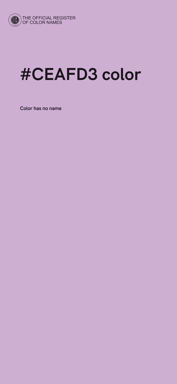 #CEAFD3 color image
