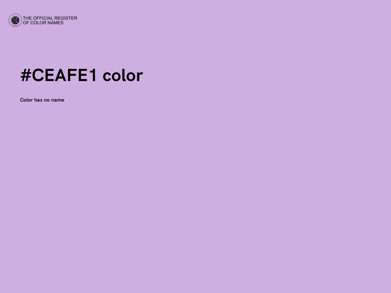 #CEAFE1 color image
