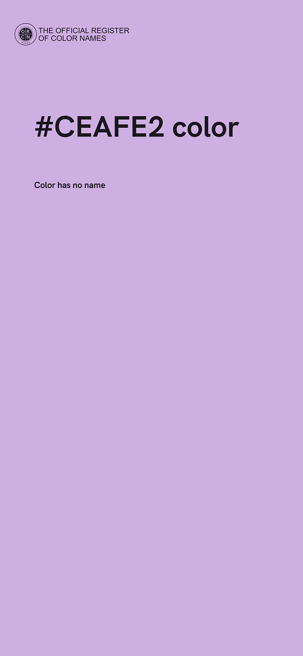 #CEAFE2 color image