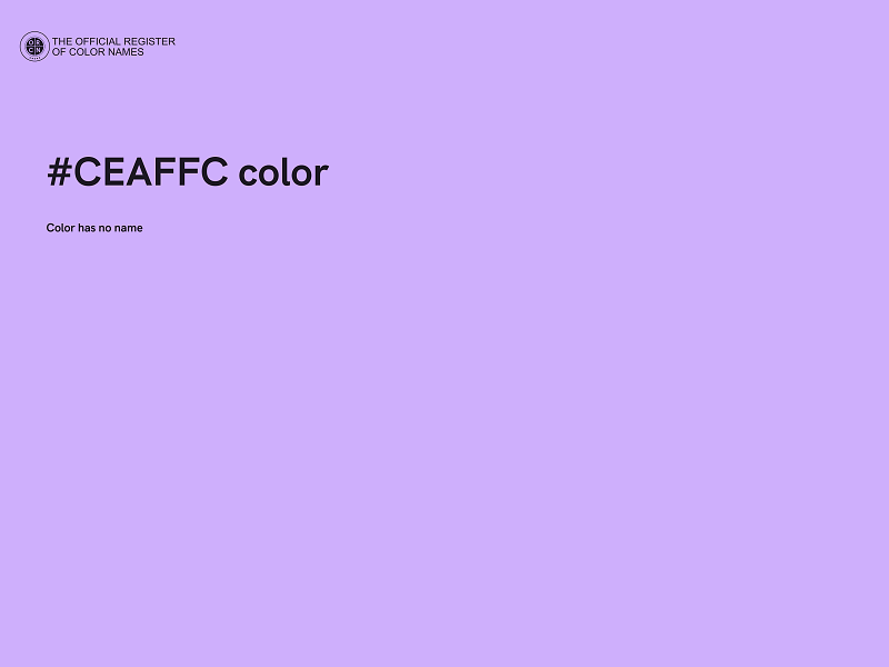 #CEAFFC color image