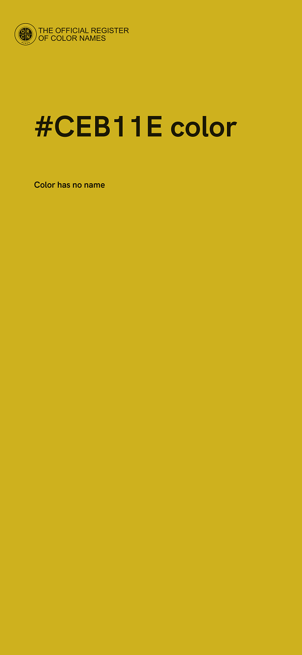 #CEB11E color image