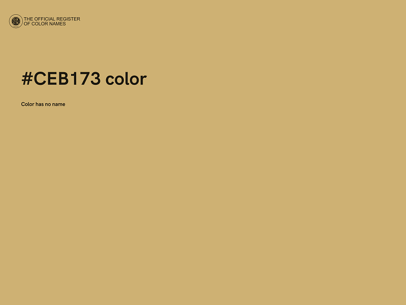 #CEB173 color image