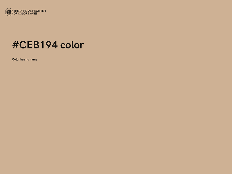 #CEB194 color image