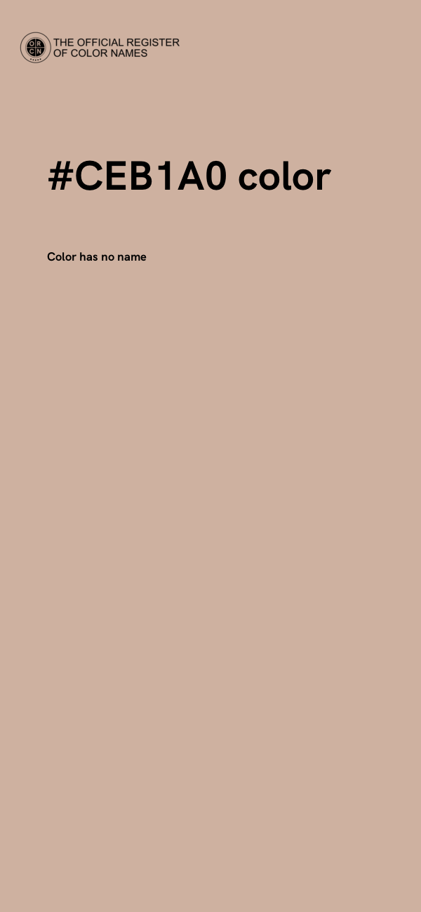 #CEB1A0 color image