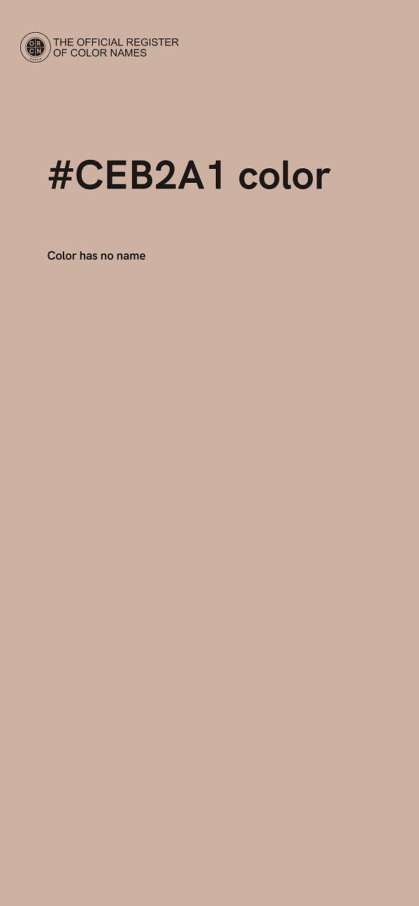 #CEB2A1 color image