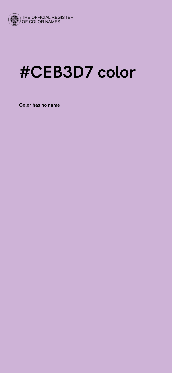 #CEB3D7 color image