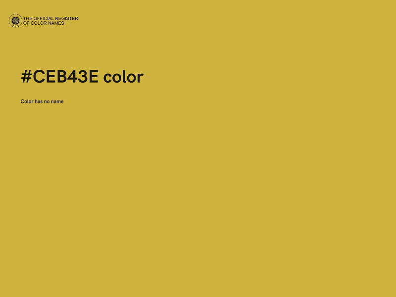 #CEB43E color image