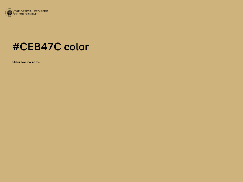 #CEB47C color image