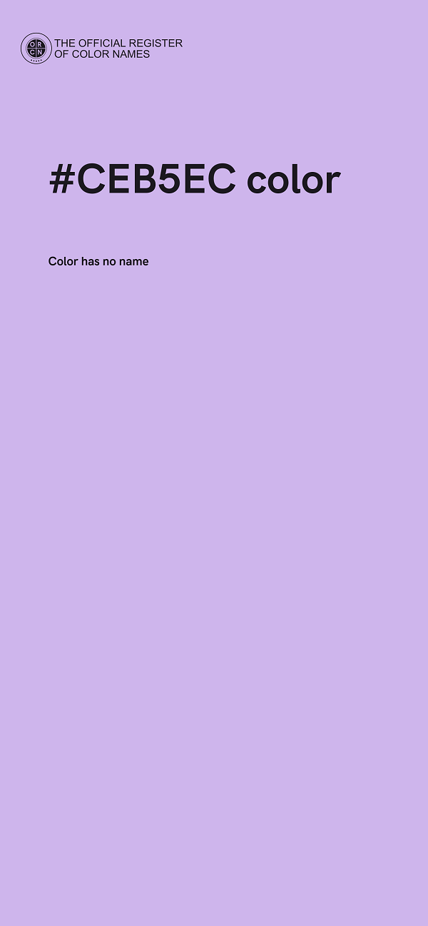 #CEB5EC color image