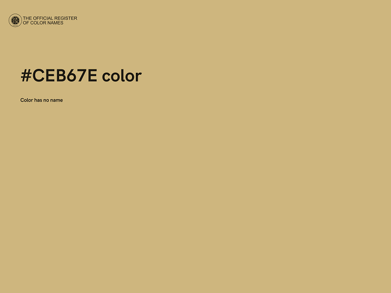 #CEB67E color image