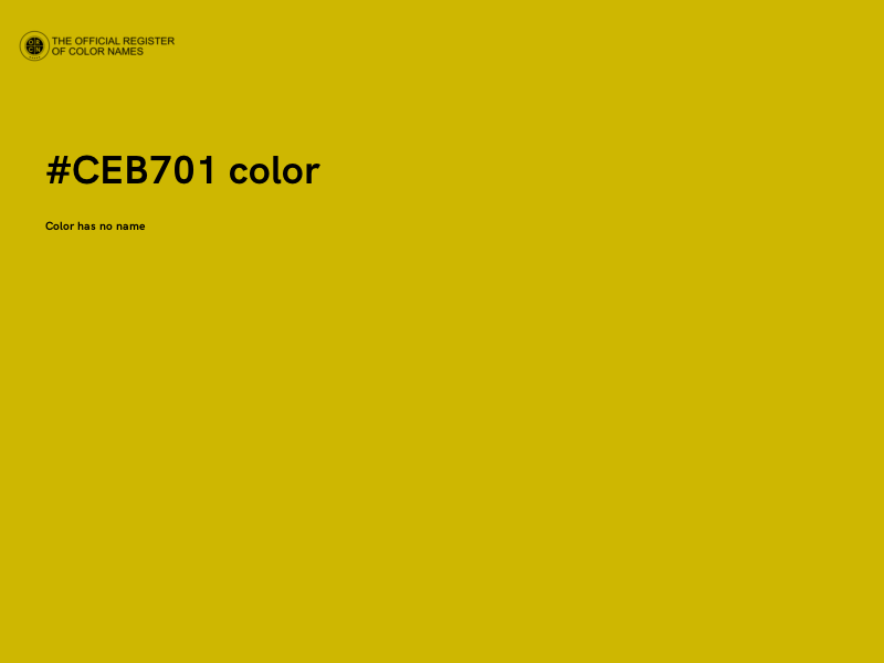 #CEB701 color image