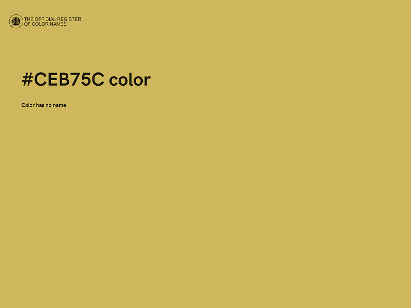 #CEB75C color image