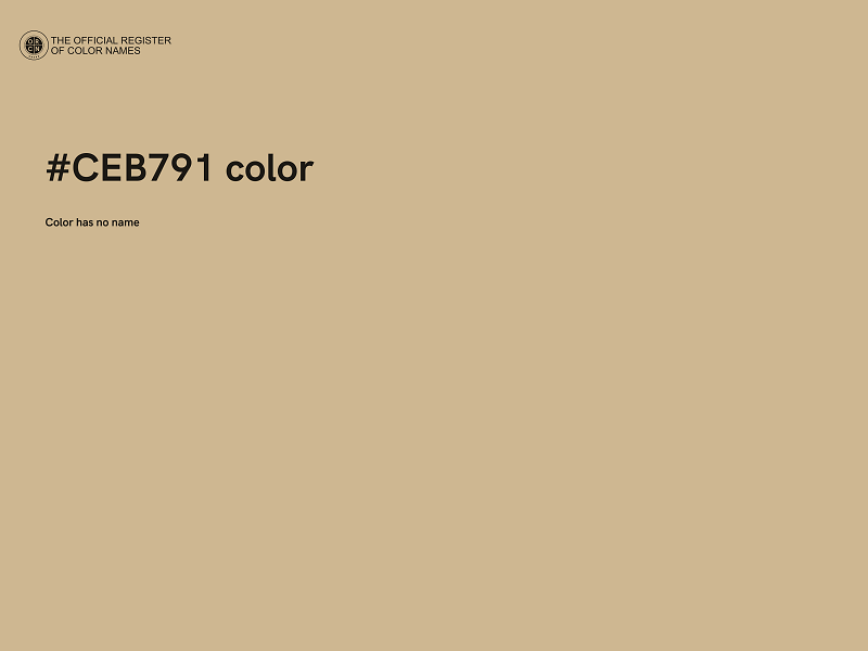 #CEB791 color image