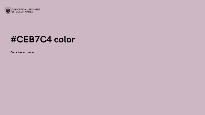 #CEB7C4 color image