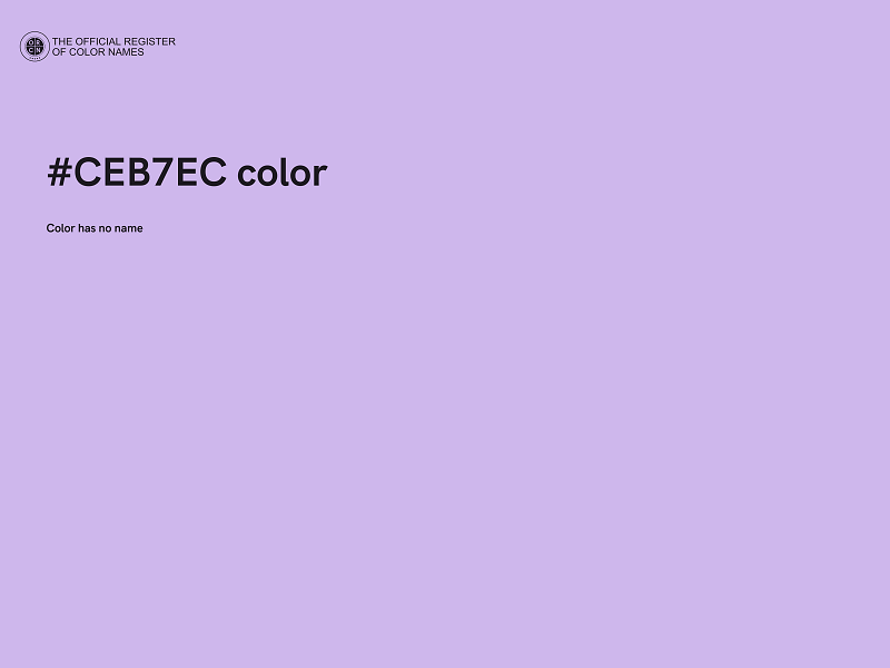 #CEB7EC color image