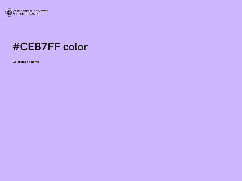 #CEB7FF color image